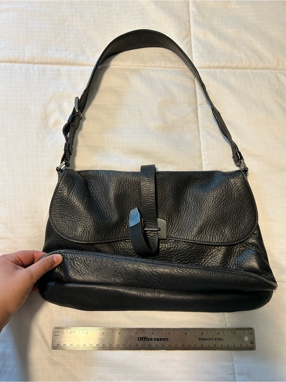 Prada Black Leather Shoulder Bag - Picture 2 of 9